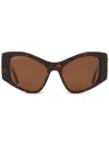 Balenciaga Dynasty Xl D-frame Sunglasses In Brown