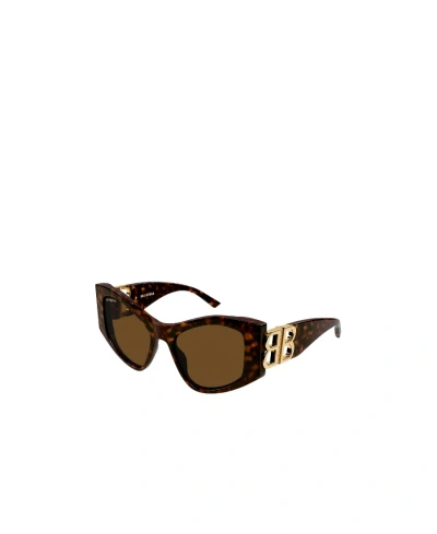 Balenciaga Dynasty Xl D-frame Sunglasses In Havana