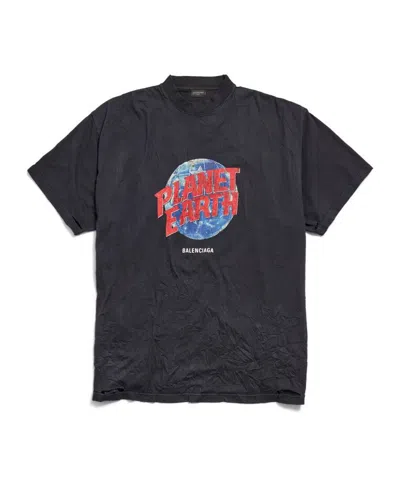 BALENCIAGA プラネットハート ヴィンテージ Tシャツ アート ロゴ Balenciaga Planet Heart Vintage Cotton T-shirt In Washed