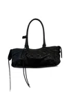 Balenciaga Shoulder Bag Le City East-west In Lambskin. In Black