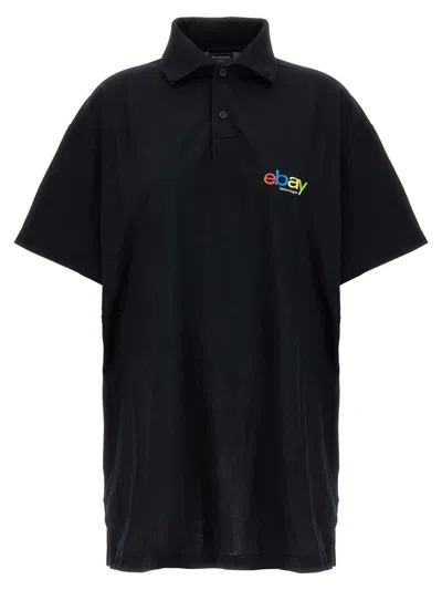 Balenciaga Ebay Polo Shirt In Black