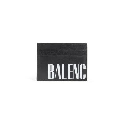 Balenciaga Editor Black Leather Card Case