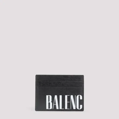 Balenciaga Editor Black Leather Card Case