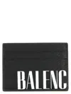 Balenciaga Logo Print Vintage Leather Cardholder In Multi