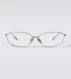 Balenciaga Editor Rectangular Glasses In Gray