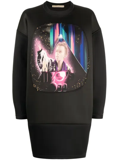 Pre-owned Balenciaga Egyptofunk Sweater Dress In Black