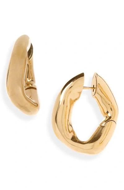 Balenciaga Eisa Hoop Earrings In Gold