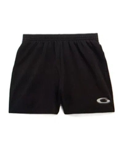 Balenciaga Elastic Belt Sports Shorts In Washed Black