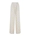 Balenciaga Elastic Casual Pants In White