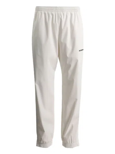 Balenciaga Elastic-cuff Trousers In White
