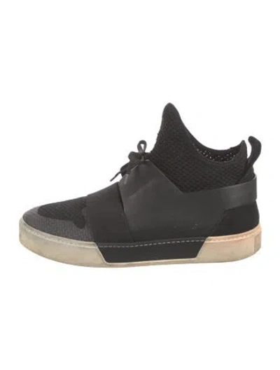 Pre-owned Balenciaga Elastic High Trainer Sneakers In Black