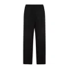 Balenciaga Black Fluid Poplin Large Elastic Trousers In Black
