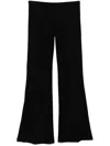 Balenciaga Elastic Track Pants In 黑色