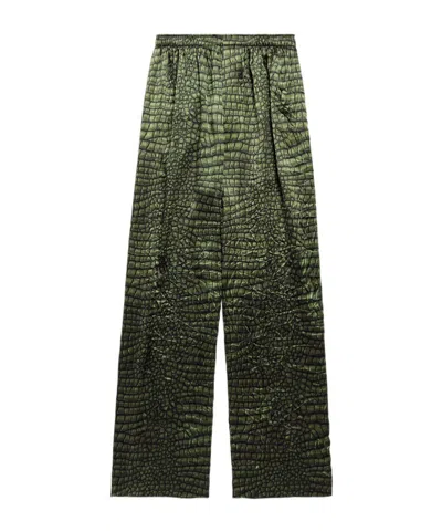 Balenciaga Elastic Waist Pajamas In Black
