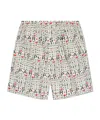 Balenciaga Paris-print Shorts In White