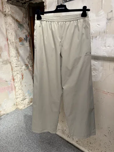 Balenciaga Elastic Waist Sports Pants In Neutral