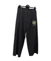 Balenciaga Logo-embroidered Elastic-waistband Trousers In Black