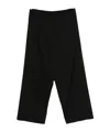 Balenciaga Elastic-waist Trousers In Black