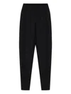 Balenciaga Elastic Waist Casual Pants In Black