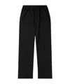 Balenciaga Elastic Waist Wide-leg Pants In Black