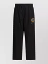 Balenciaga Logo-embroidered Elastic-waistband Trousers In Black