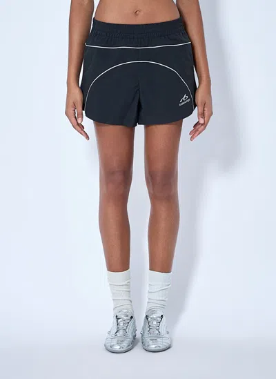 Balenciaga Elasticated Sports Shorts In Black