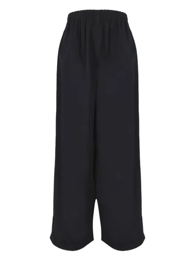 Balenciaga Elasticated-waist Trousers In Blue