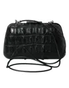 BALENCIAGA ELEGANT CROCODILE LEATHER EVENING CLUTCH