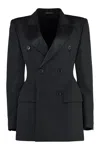 BALENCIAGA ELEGANT DOUBLE-BREASTED WOOL BLAZER FOR WOMEN