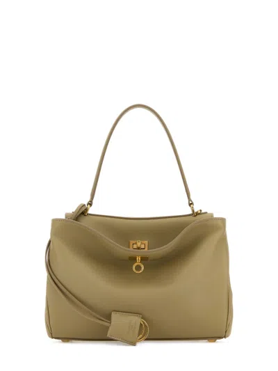 Balenciaga Elegant Mini Shoulder Bag For Women In Kaki