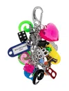 Balenciaga Elegant Silver Pigalle Mini Key Ring In 1245