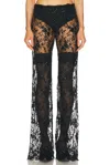 Balenciaga Embro Lace Pant In Black
