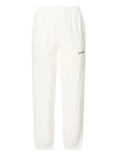 BALENCIAGA EMBROIDERD-LOGO TRACK TROUSERS