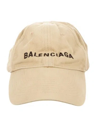 Pre-owned Balenciaga Embroidered Baseball Cap In Neutral