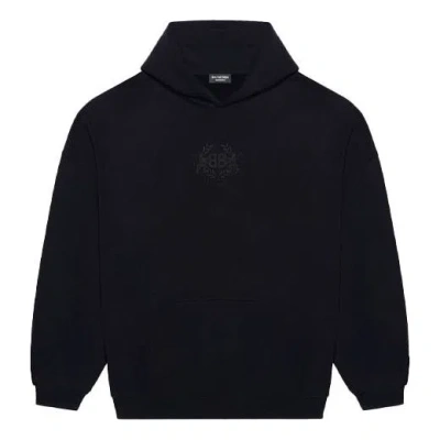 Balenciaga Embroidered Bb Crest Hoodie 'black'