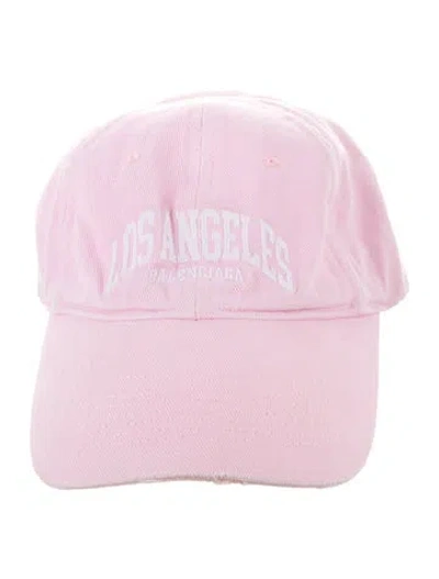 Pre-owned Balenciaga Embroidered Cap In Pink
