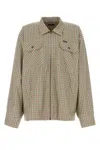 Balenciaga Embroidered Cotton Jacket In Brown