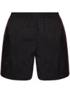 Balenciaga Rainbow Logo Elastic Waist Mesh Swim Shorts