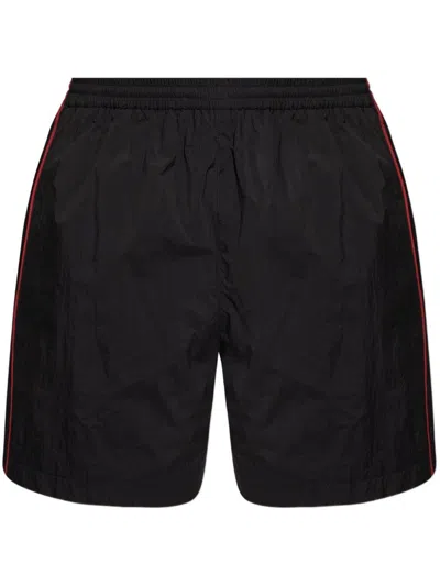 BALENCIAGA EMBROIDERED LOGO TRACKSUIT SHORTS