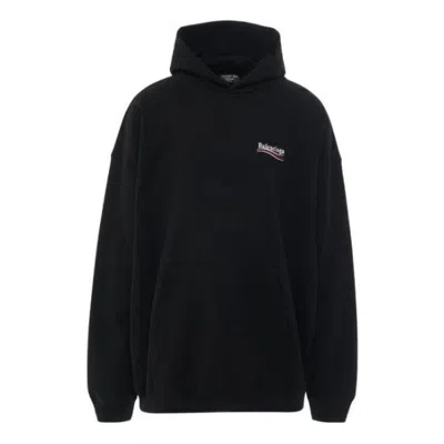 Balenciaga Embroidered Political Campaign Oversized Hoodie 'black'