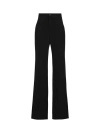 Balenciaga Embroidered Stretch Wool Pant In Black