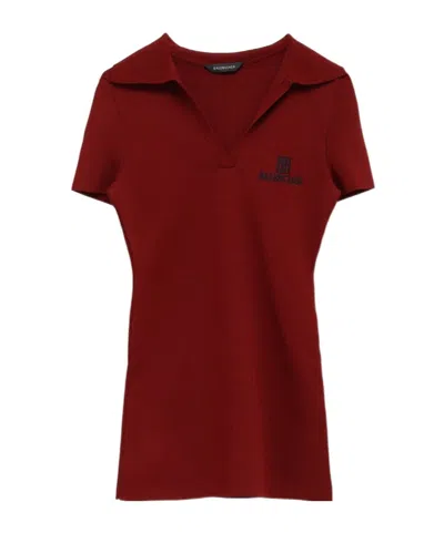 Balenciaga Embroidered T-shirt In Red