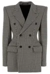 Balenciaga Embroidered Wool Blazer In Multi