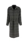 Balenciaga Single-breasted Raglan Coat In Multi