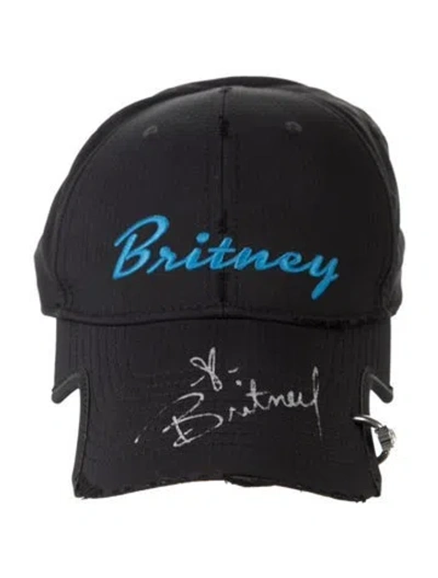 Pre-owned Balenciaga Embroidery Logo Baseball Cap In Black
