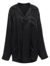 Balenciaga Pajama-style Shirt With Tone-on-tone Logo Embroidery