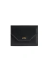 Balenciaga Envelope Embossed-logo Wallet In Black