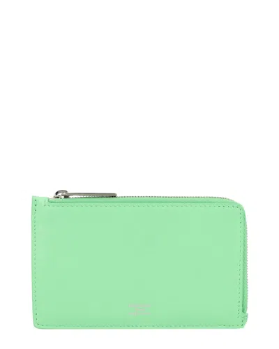 Balenciaga Envelope Long Leather Card Holder In Green