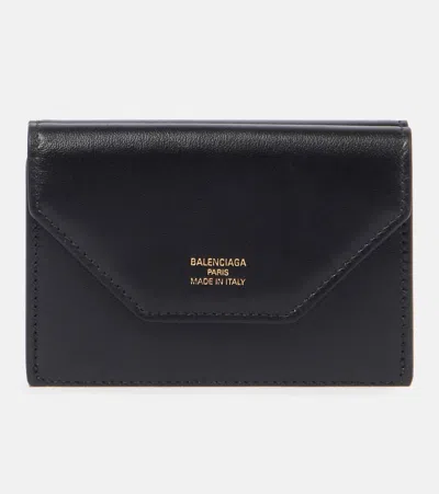 BALENCIAGA ENVELOPE MINI LEATHER WALLET