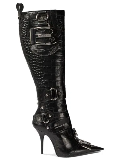 Balenciaga 110mm Essex Boots In Black